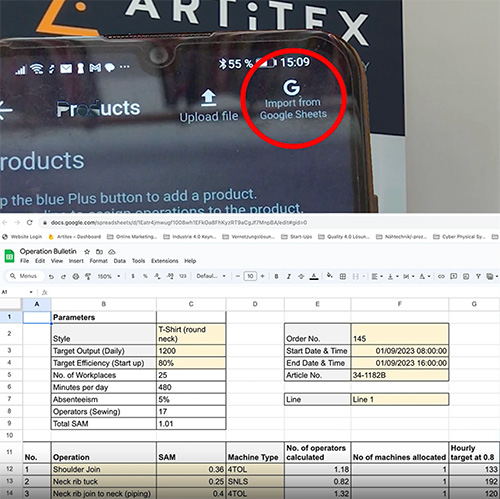 ARTiTEX Line Master Android App