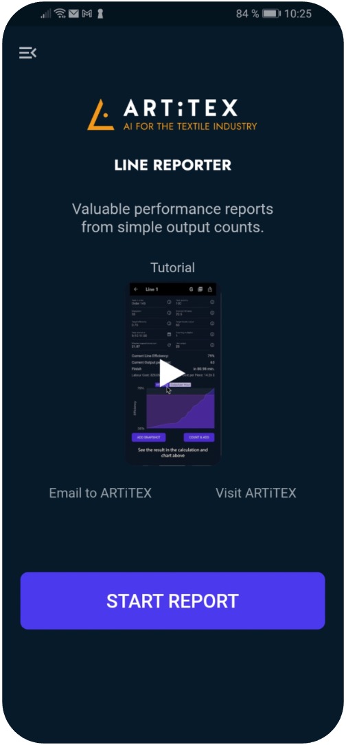 ARTiTEX Line Reporter Android App